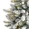5ft. Pre-Lit Flocked Livingston Fir Pinecones Artificial Christmas Tree with Clear Warm LED Lights